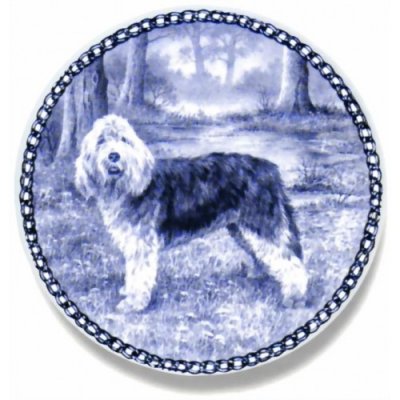 Otterhound prydnadstallrik Lekven 7414