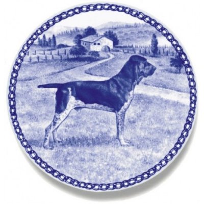 Bracco italiano prydnadstallrik 7464 Lekven