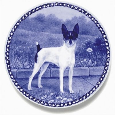 American toy fox terrier prydnadstallrik Lekven 7467