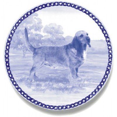 Basset fauve de bretagne prydnadstallrik Lekven 7487