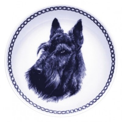 Skotsk terrier prydnadstallrik Lekven 75611