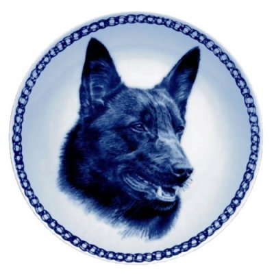 Australian kelpie prydnadstallrik Lekven 75614