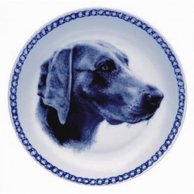 Weimaraner prydnadstallrik Lekven 75620