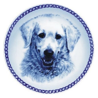 Kuvasz prydnadstallrik Lekven 7577