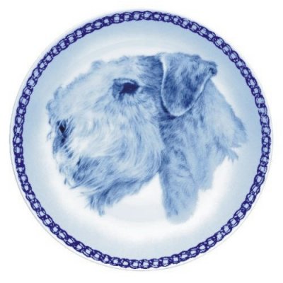 Sealyhamterrier prydnadstallrik Lekven 7578