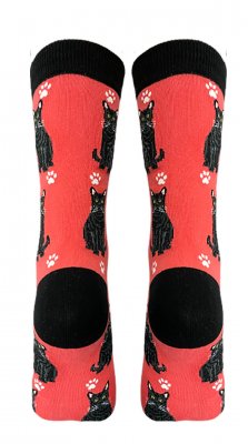 Katt strumpor svart 1-pack ES 1