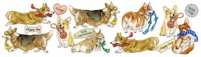 Welsh corgi pembroke mugg design 1 Animal P