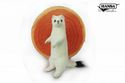 FÖRBESTÄLL! Hermelin mjukisdjur Ermine Winter 7823 Hansa