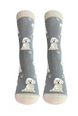 Bichon frisé strumpor 1-pack ES