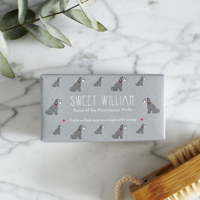 Dvärgschnauzer / schnauzer tvål för människor 2 Sweet William
