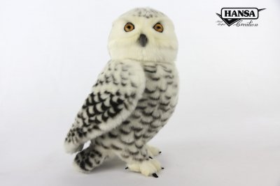 Snöuggla mjukisdjur 28 cm Hansa