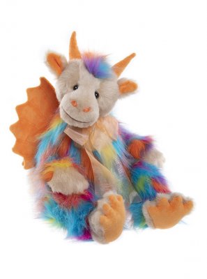 Drake mjukisdjur 36 cm Rainbows End Charlie Bears