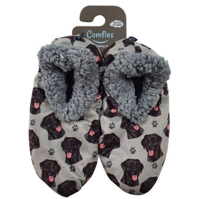 Labrador retriever (svart) morgontofflor one size ES