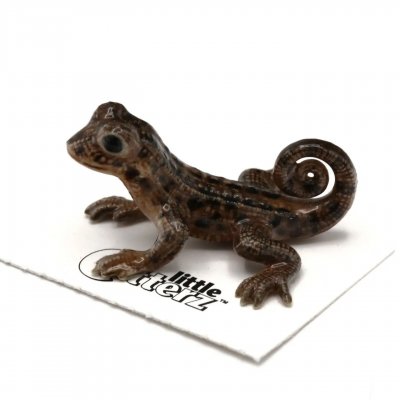ödla miniatyr porslinsfigur Whip Curly Tailed Lizard