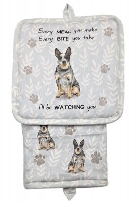 Australian cattledog köksset grytlapp/vante/handduk