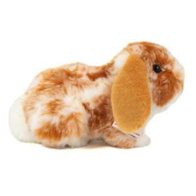 Kanin mjukisdjur 23 cm vädur ljusbrun/vit Teddy Hermann