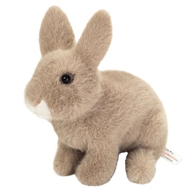Kanin mjukisdjur 20 cm sittande grå Teddy Hermann