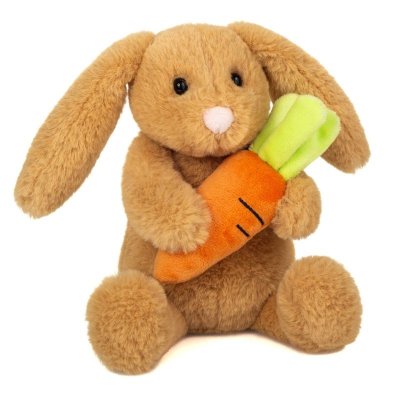 Kanin mjukisdjur Lilly med morot 23 cm Teddy Hermann