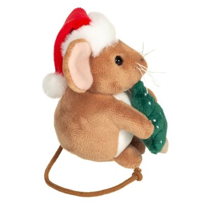 Mus mjukisdjur Julmus med julgran 11 cm Teddy Hermann