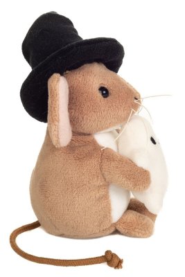 Mus mjukisdjur Halloween med spöke 11 cm Teddy Hermann