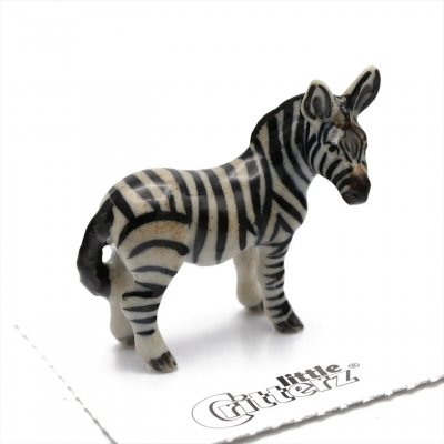 Zebra miniatyr porslinsfigur Flicker
