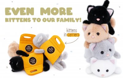 Kattunge mjukisdjur Milo&Millie 13 cm beige