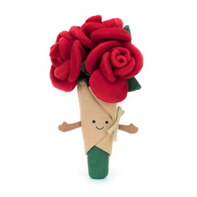 Blombukett mjukisdjur Amuseables Rose Bouquet Jellycat