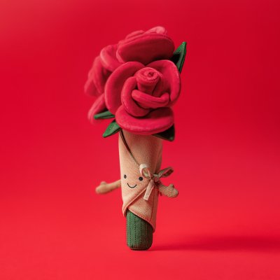 Blombukett mjukisdjur Amuseables Rose Bouquet Jellycat