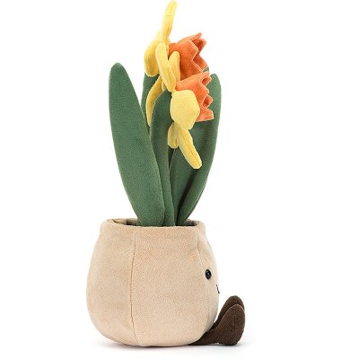 Påsklilja mjukisdjur Amuseables Daffodil Pot Jellycat
