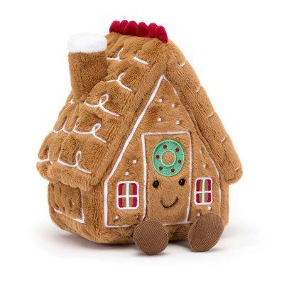 Pepparkakshus mjukisdjur Amuseables Gingerbread House Jellycat