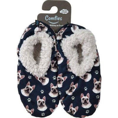 Fransk bulldogg morgontofflor one size ES