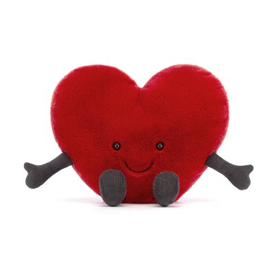 Hjärta med händer mjukisdjur Amuseables Red Heart Large Jellycat