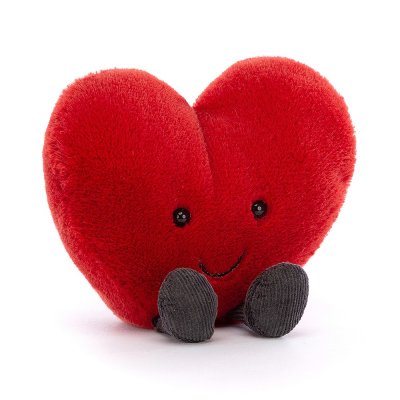 Hjärta mjukisdjur Amuseables Red Heart Small Jellycat