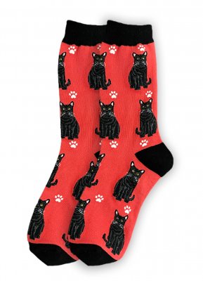Katt strumpor svart 1-pack ES 1