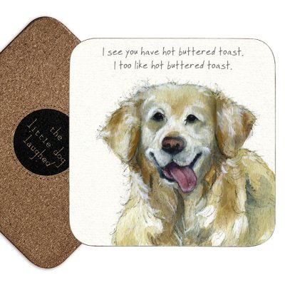 Glasunderlägg Golden retriever 2-pack Toast