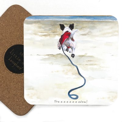 Glasunderlägg Jack russell terrier 2-pack Freeeedom!
