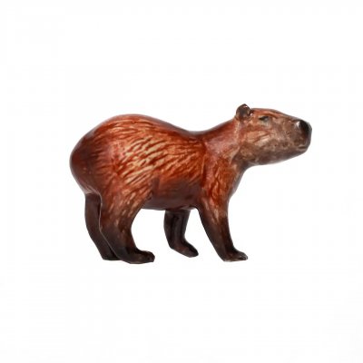 Capybara miniatyr porslinsfigur Friend