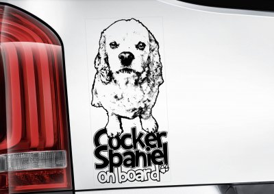 Amerikansk cocker spaniel bildekal
