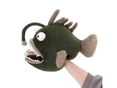 Marulk mjukisdjur/handdocka brun eller grön Orange Toys