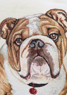 Engelsk bulldogg kuddfodral dubbelsidigt 2