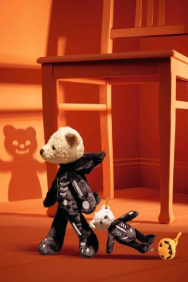 Nallebjörn nyckelring/väskhänge Mr Bones Teddybear Steiff 112720