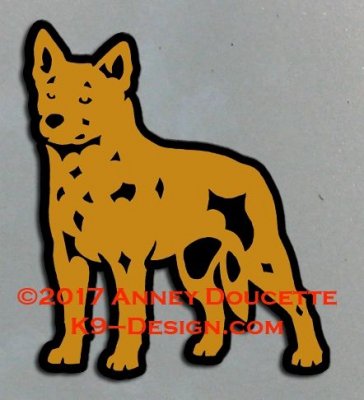 Australian cattledog bilmagnet 1 Anney