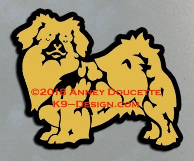 Tibetansk spaniel bilmagnet