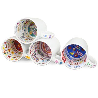 Mugg med text på insida