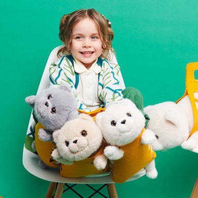 Katt mjukisdjur Milo&Millie 35 cm vit