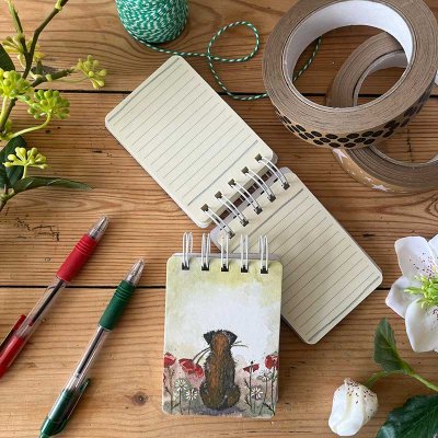 Borderterrier litet spiralblock Alex Clark