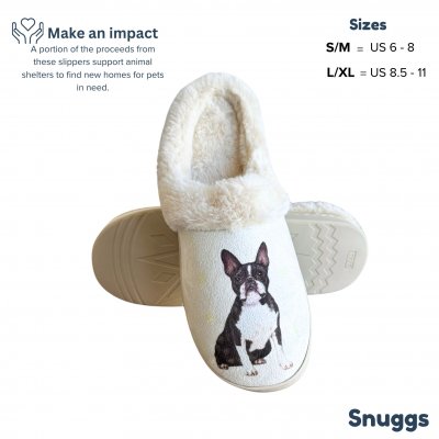 Bostonterrier tofflor ES