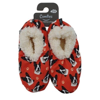 Bostonterrier morgontofflor one size ES