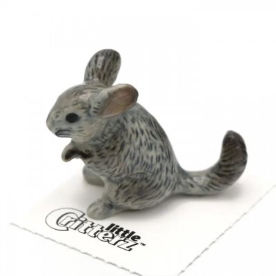 Chinchilla miniatyr porslinsfigur Andes