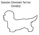 Dandie dinmont terrier pepparkaksform